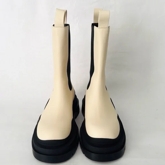 Bottega Veneta Tire Chelsea Boot in Sea Salt NWT  $1450 EU 38 - Picture 13 of 16